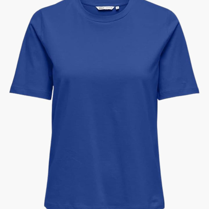 Damen T-Shirt mit Rundhalsausschnitt und kurzen Ärmeln