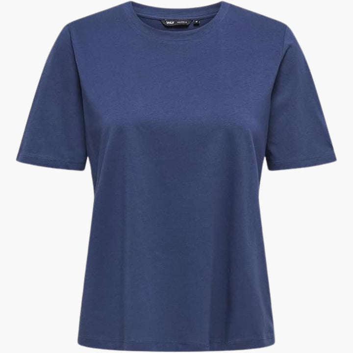 Damen T-Shirt mit Rundhals und kurzen Ärmeln aus Leichtstoff