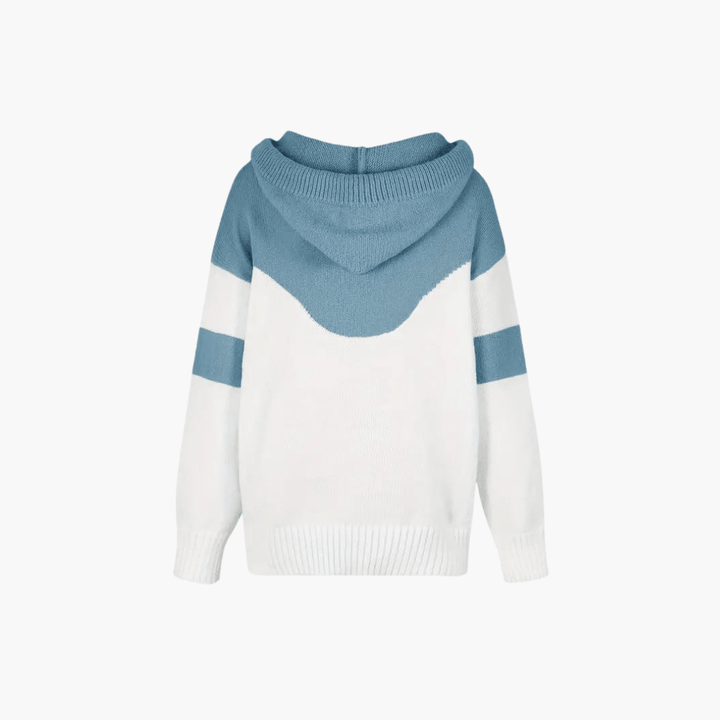 Gemütlicher Colorblock-Hoodie für Damen - SchmiedeMode