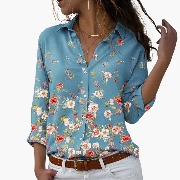 Sommer Top für Damen mit Blumenprint - Lässig & Modern