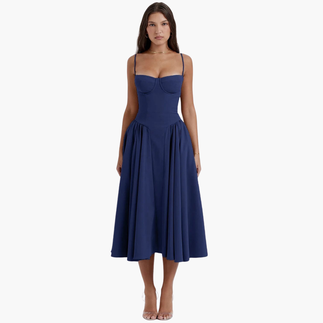 Bustier Midikleid für Damen – Elegant, Luftig & Figurbetont