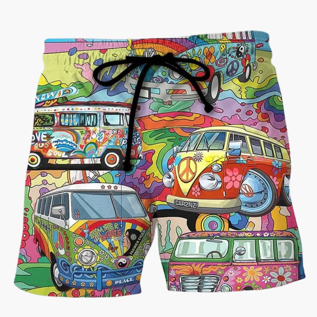 Bunte bedruckte Boardshorts für Männer - Sommerliche Strandmode