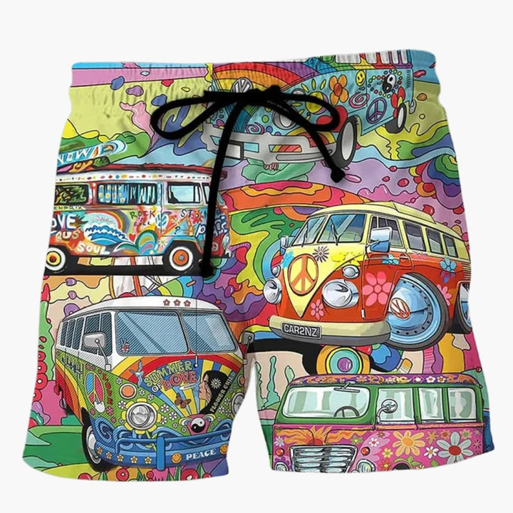 Bunte bedruckte Boardshorts für Männer - Sommerliche Strandmode