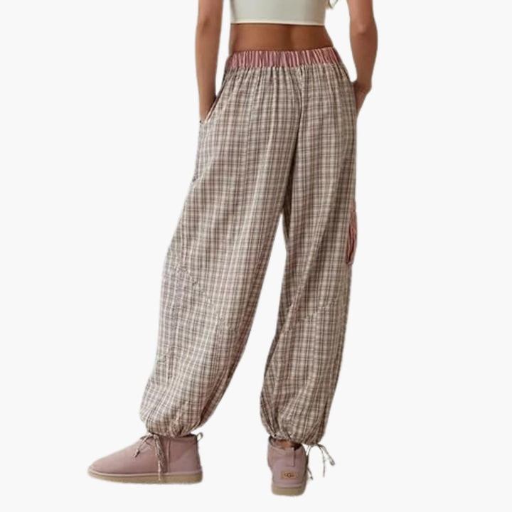 Damen Pyjama Set mit Knopfoberteil und elastischer Hose