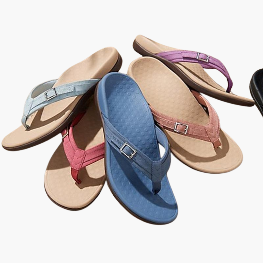 Zehentrenner Damen – Bequeme Flip Flops mit ergonomischem Fußbett