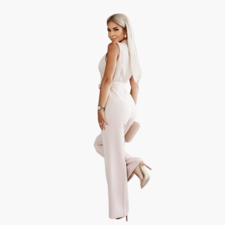 Ärmelloser Jumpsuit für Damen - Elegant & Vielseitig - SchmiedeMode