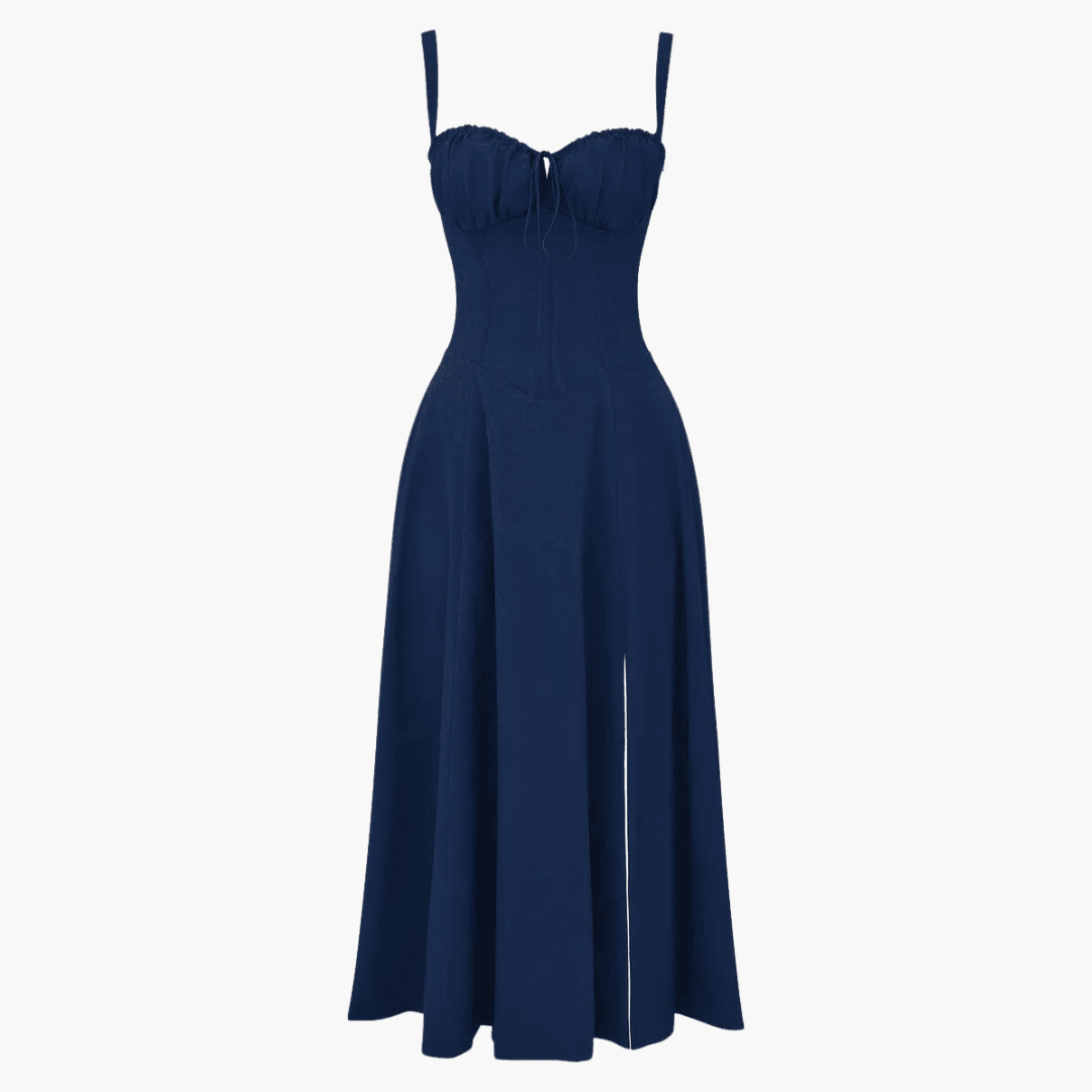 Elegantes trägerloses Kleid mit Blumenmuster für Frauen - SchmiedeMode