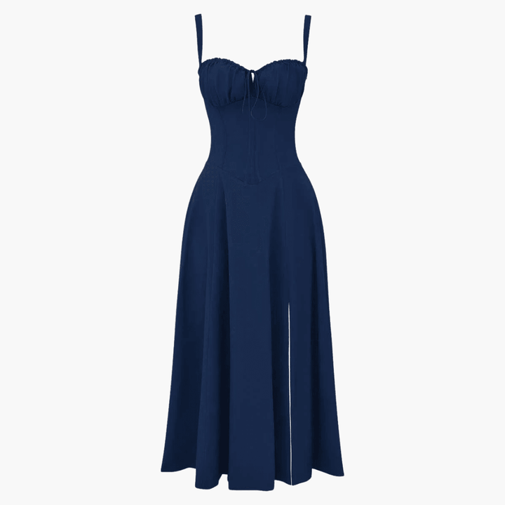 Elegantes trägerloses Kleid mit Blumenmuster für Frauen - SchmiedeMode