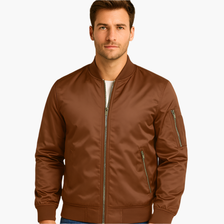 Herren Fliegerjacke mit geripptem Kragen