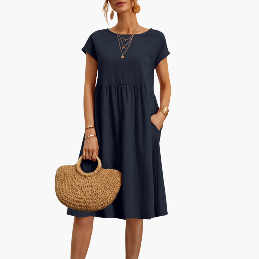 Lässiges Sommerkleid für Damen mit Taschen – Bequem & Stylisch