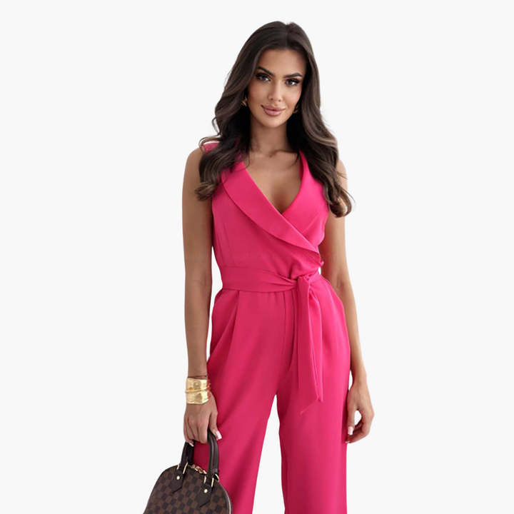 Ärmelloser Jumpsuit für Damen - Elegant & Vielseitig - SchmiedeMode