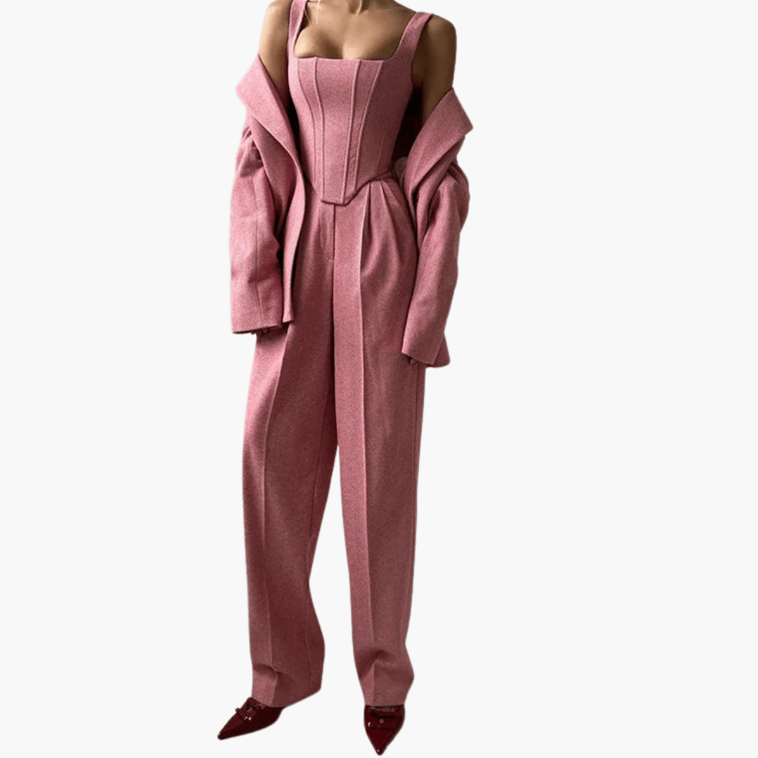 Stilvolles und anspruchsvolles Blazer-Set für Frauen - SchmiedeMode