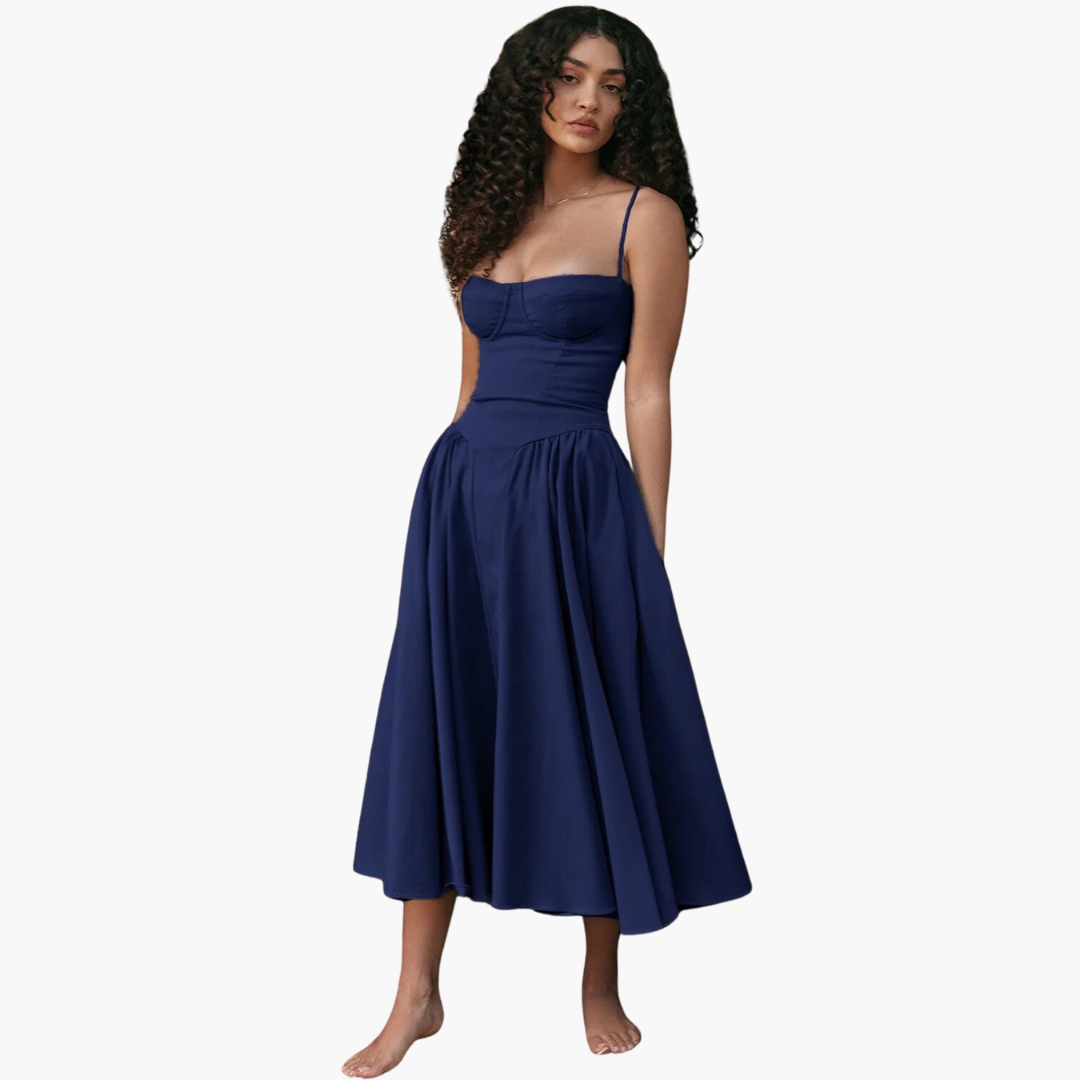 Bustier Midikleid für Damen – Elegant, Luftig & Figurbetont