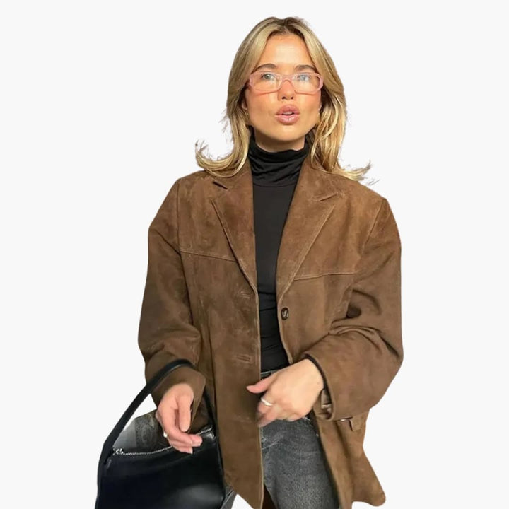 Damen Blazer mit Knopfverschluss und Seitentaschen