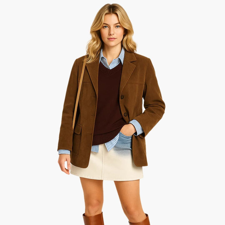 Damen Blazer mit Knopfverschluss und Seitentaschen