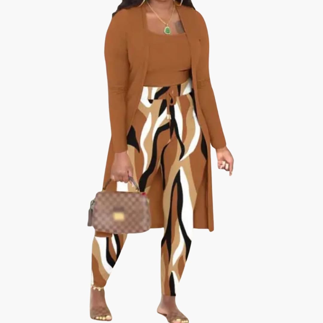 Damen Dreiteiler Outfit mit Top