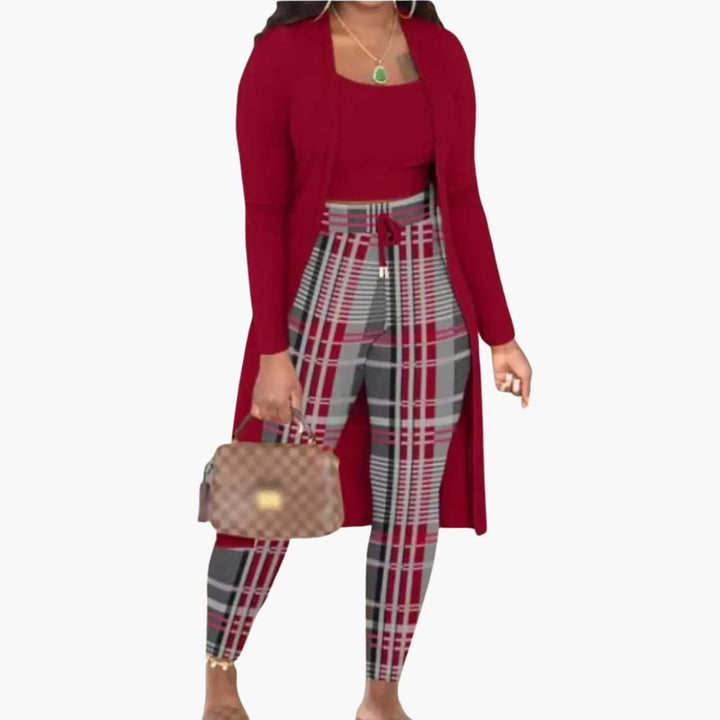 Damen Dreiteiler Outfit mit Top