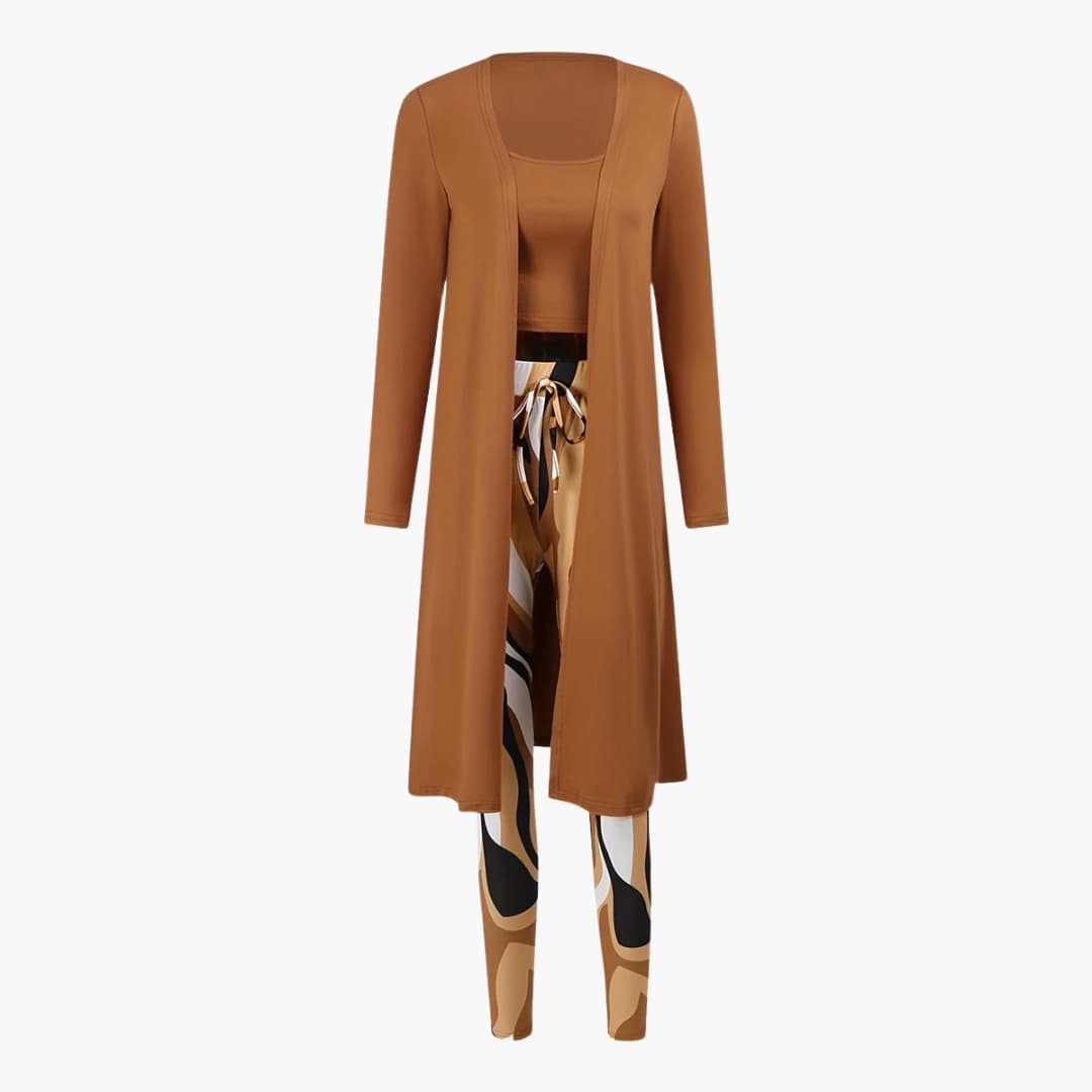 Damen Dreiteiler Outfit mit Top