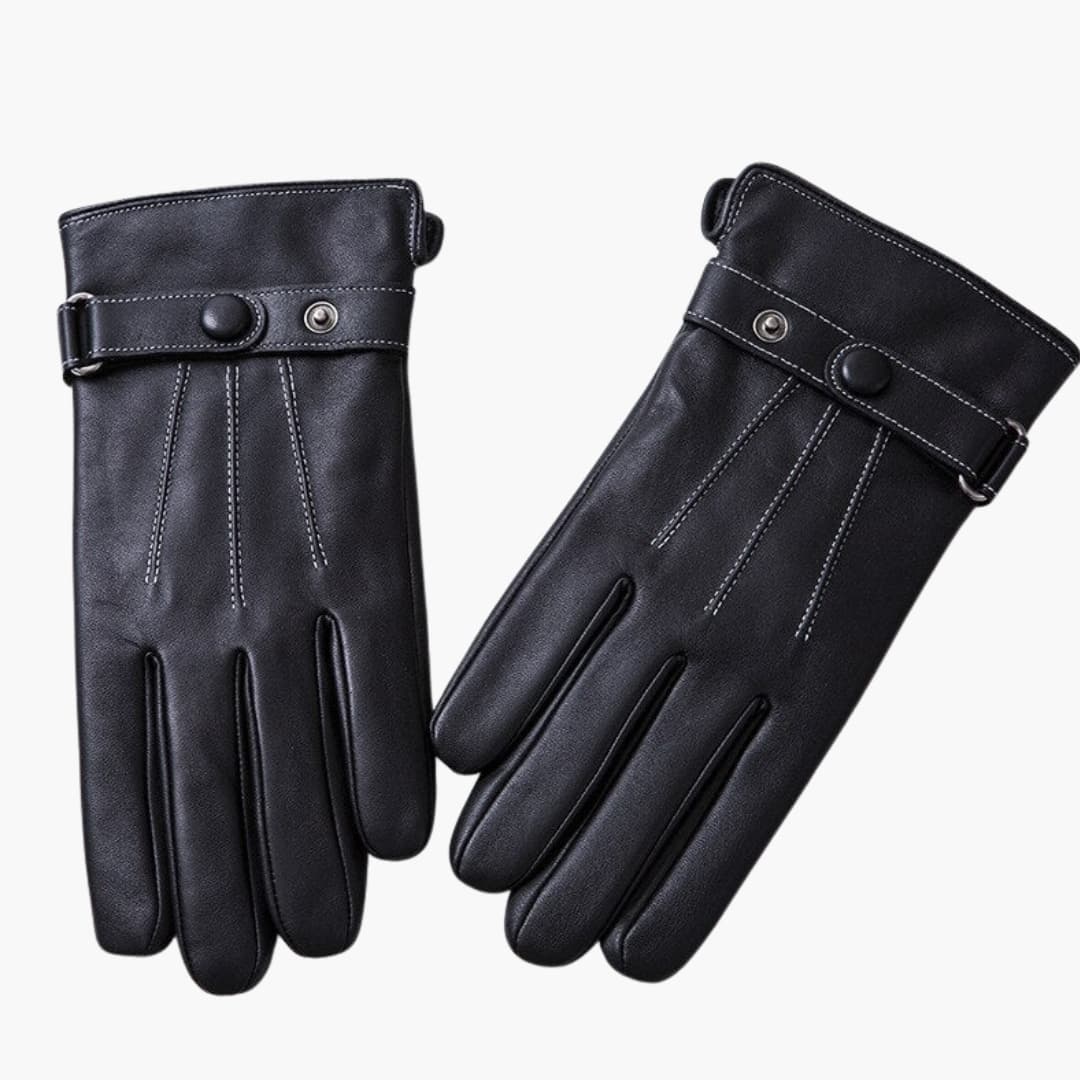 Damen Fahrhandschuhe mit Innenfutter und Nahtdetails