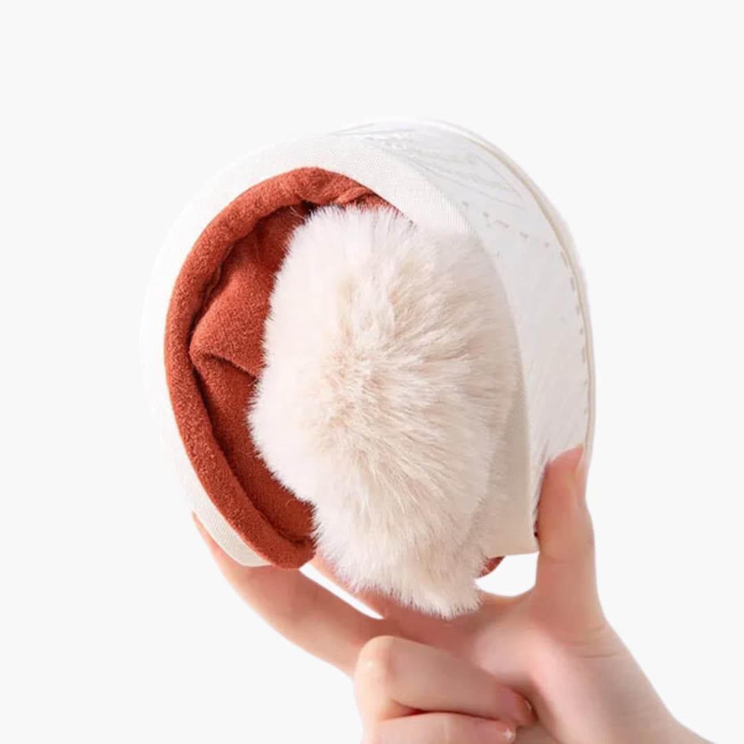 Damen Hausschuhe mit Plüschfutter und umgeschlagenem Kragen