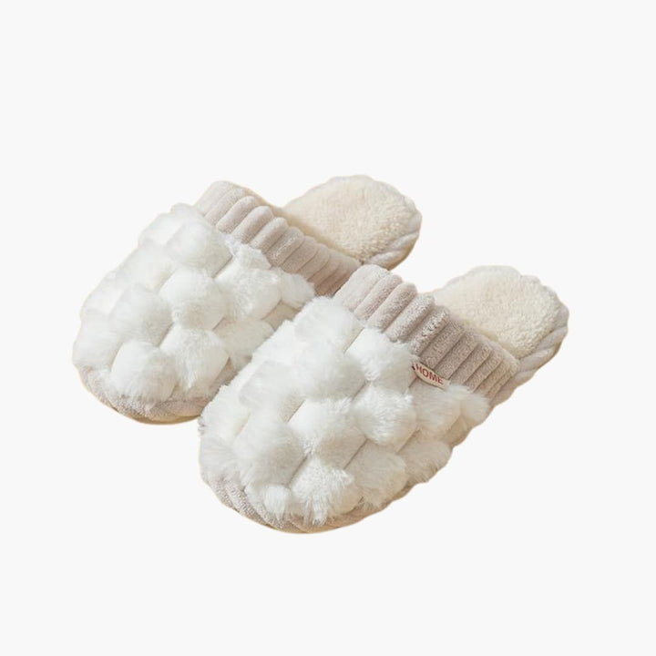 Damen Hausschuhe mit runder Kappe und Futter