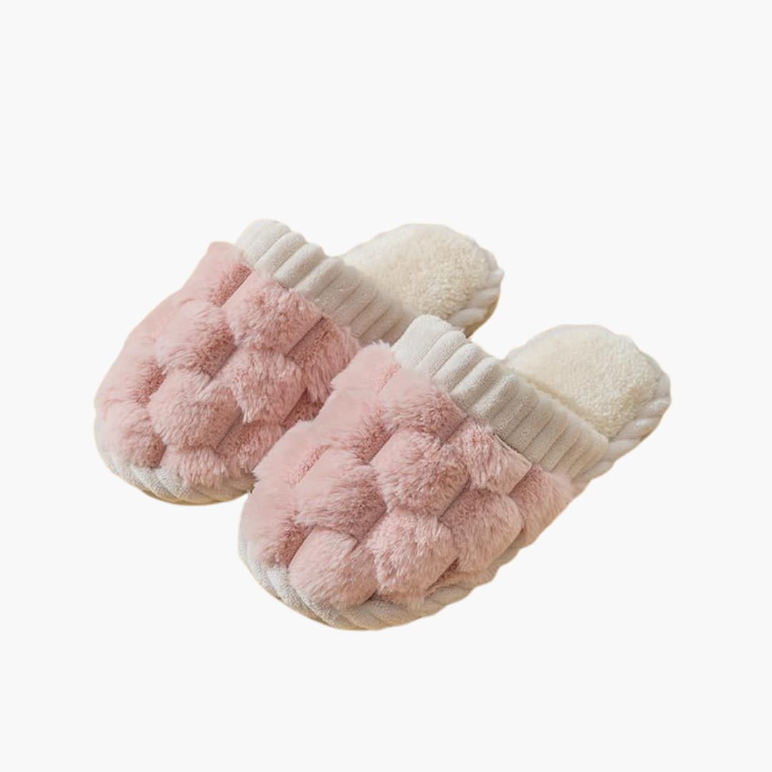 Damen Hausschuhe mit runder Kappe und Futter