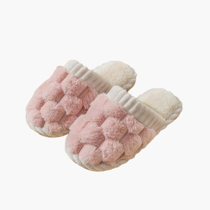 Damen Hausschuhe mit runder Kappe und Futter