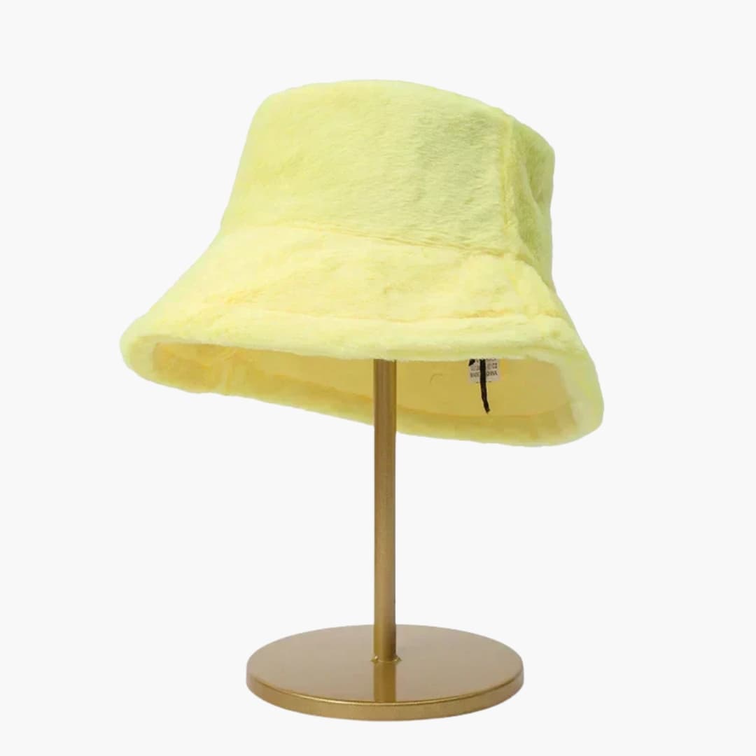 Damen Herbsthut in runder Form mit strukturierter Oberfläche