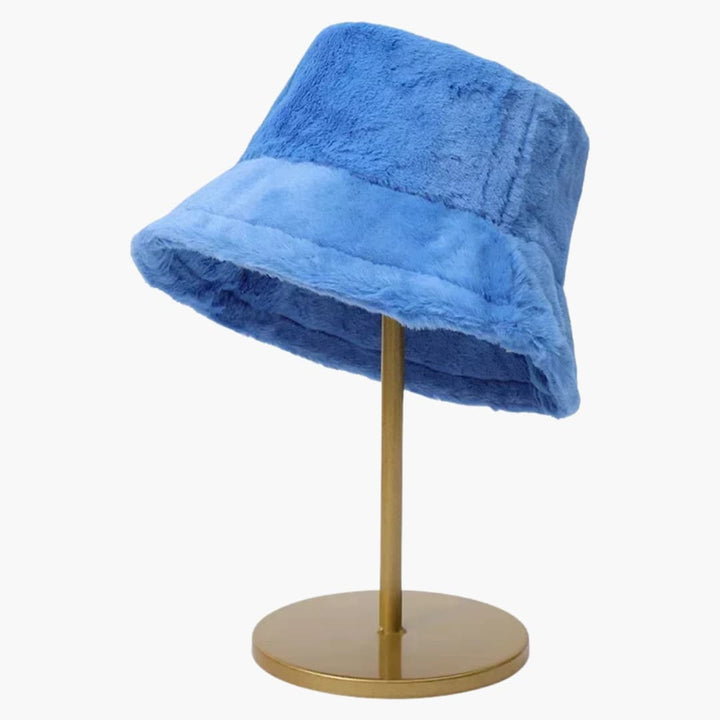 Damen Herbsthut in runder Form mit strukturierter Oberfläche