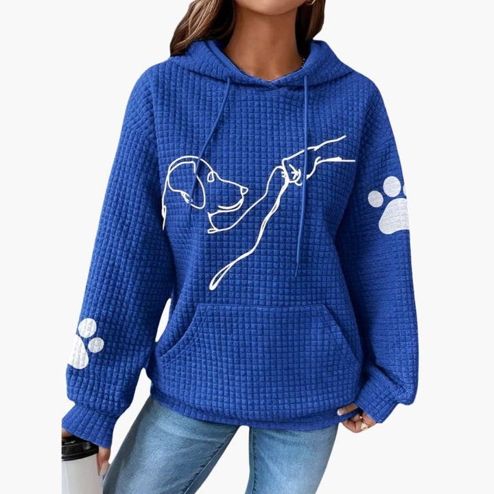 Damen Hoodie mit Hundemotiv