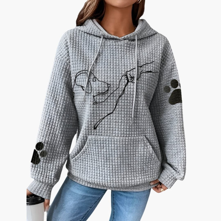 Damen Hoodie mit Hundemotiv