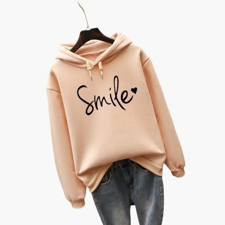Damen Hoodie mit Kapuze und Frontprint