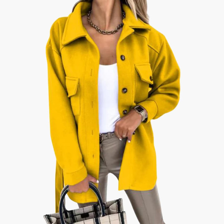 Damen Jacke mit Knopfverschluss und Brusttaschen