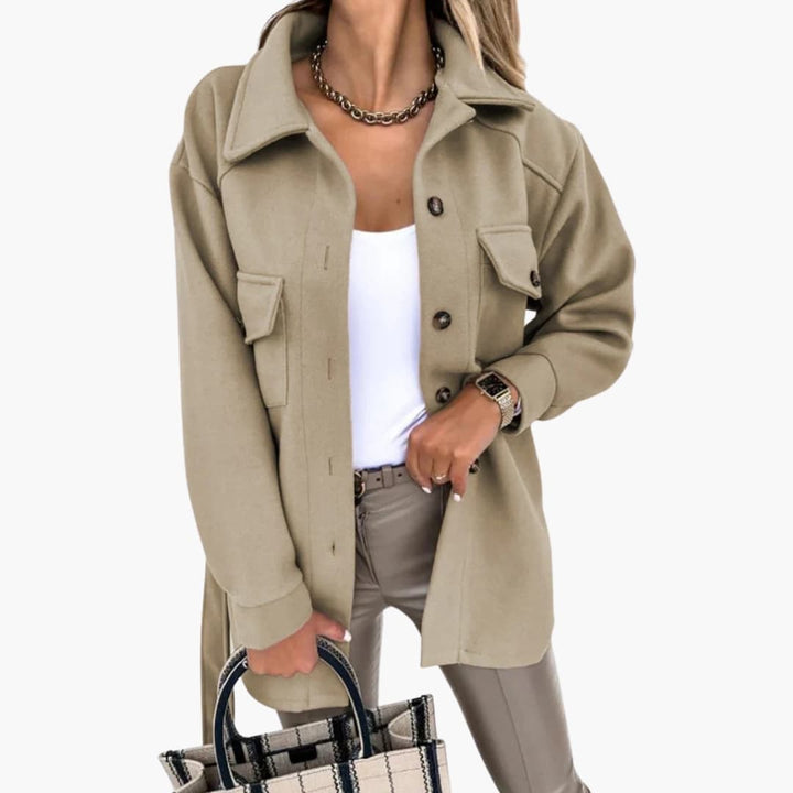 Damen Jacke mit Knopfverschluss und Brusttaschen