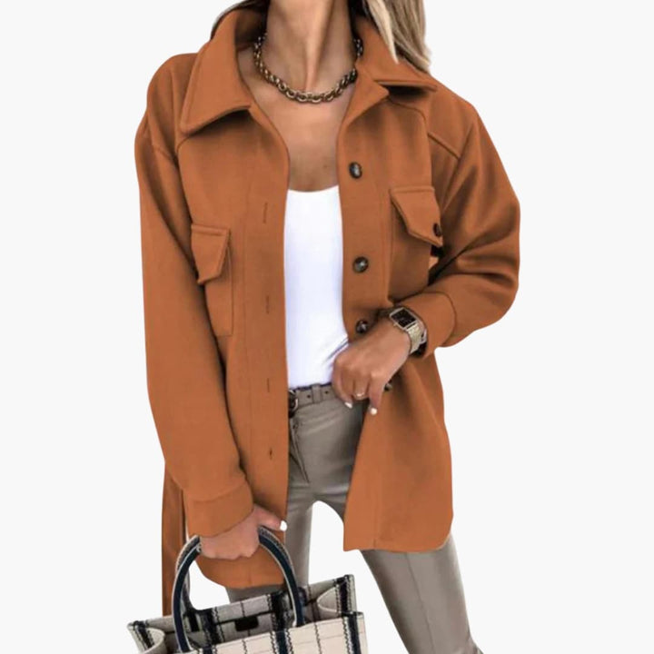 Damen Jacke mit Knopfverschluss und Brusttaschen