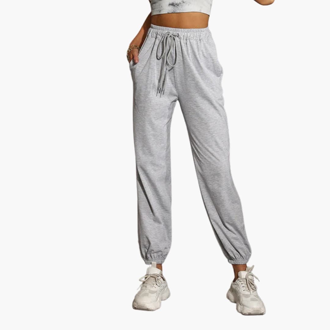 Damen Jogginghose mit Bund und Kordelzug