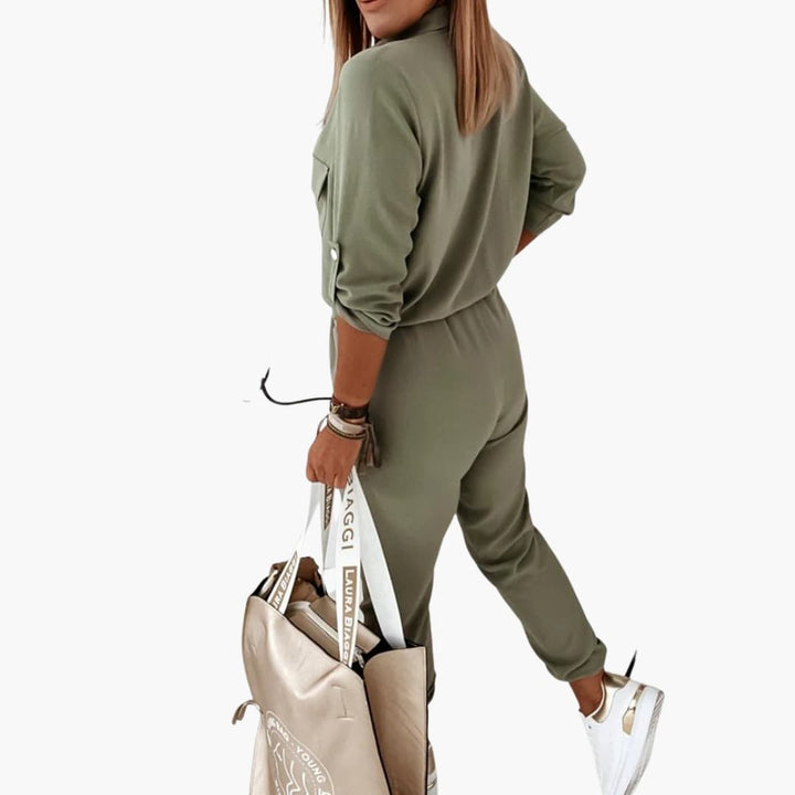 Damen Jumpsuit mit Knopfleiste
