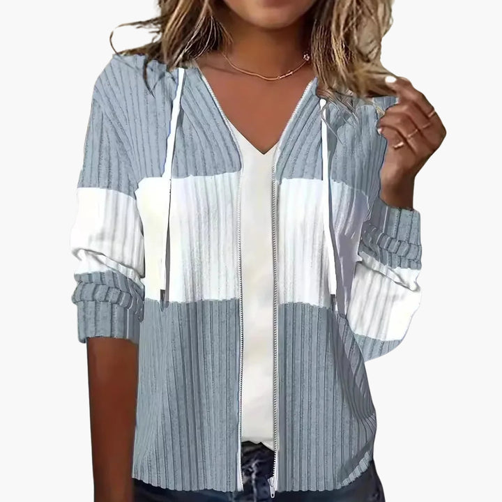 Damen Kapuzen Sweatshirt mit Reißverschluss