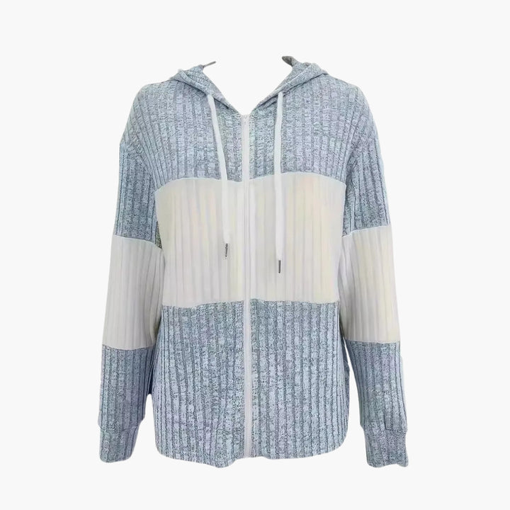 Damen Kapuzen Sweatshirt mit Reißverschluss