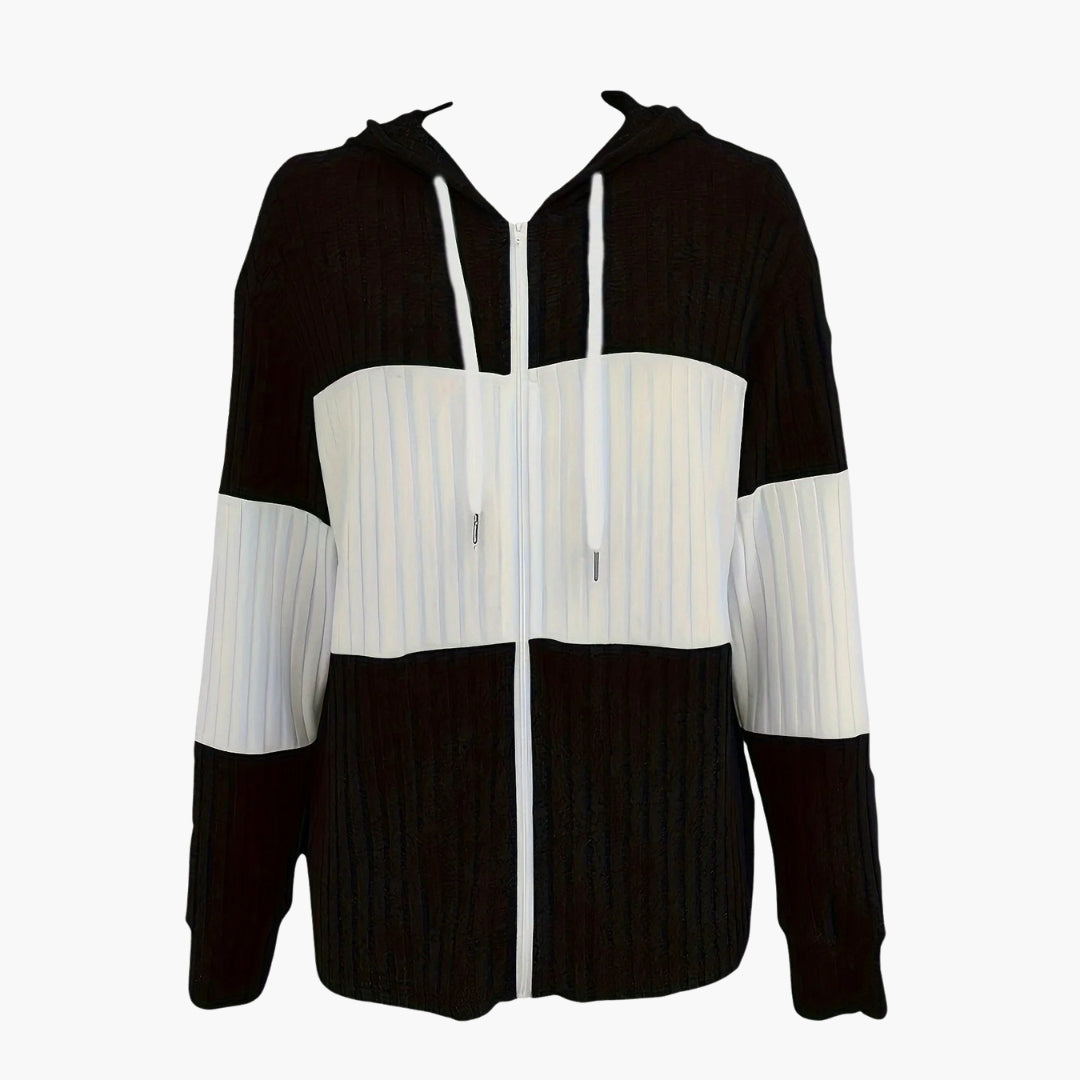 Damen Kapuzen Sweatshirt mit Reißverschluss