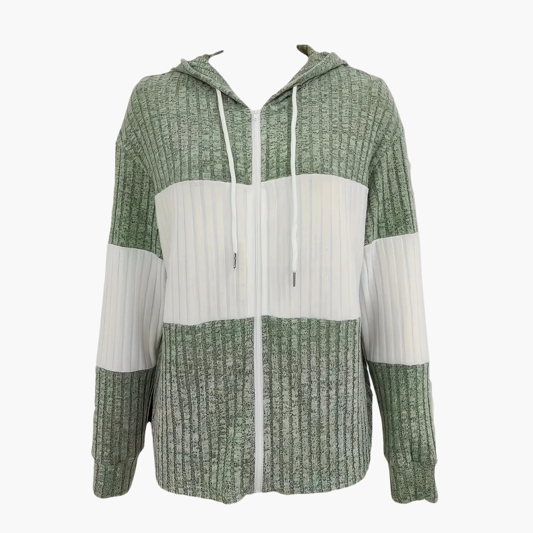 Damen Kapuzen Sweatshirt mit Reißverschluss