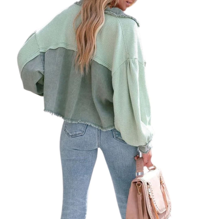 Damen Kurzjacke mit Puffärmeln