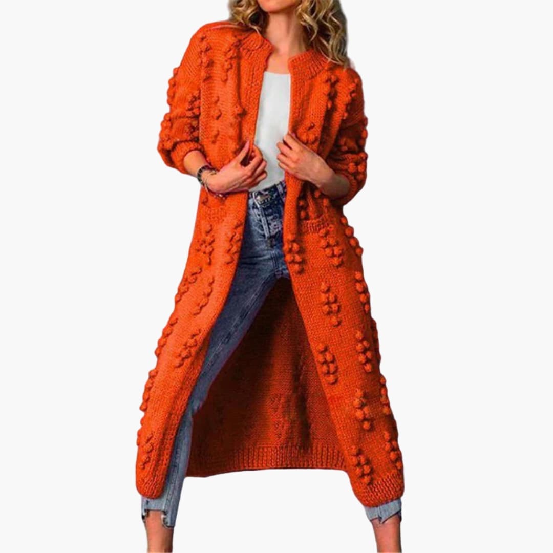 Damen Long Cardigan mit offenem Design