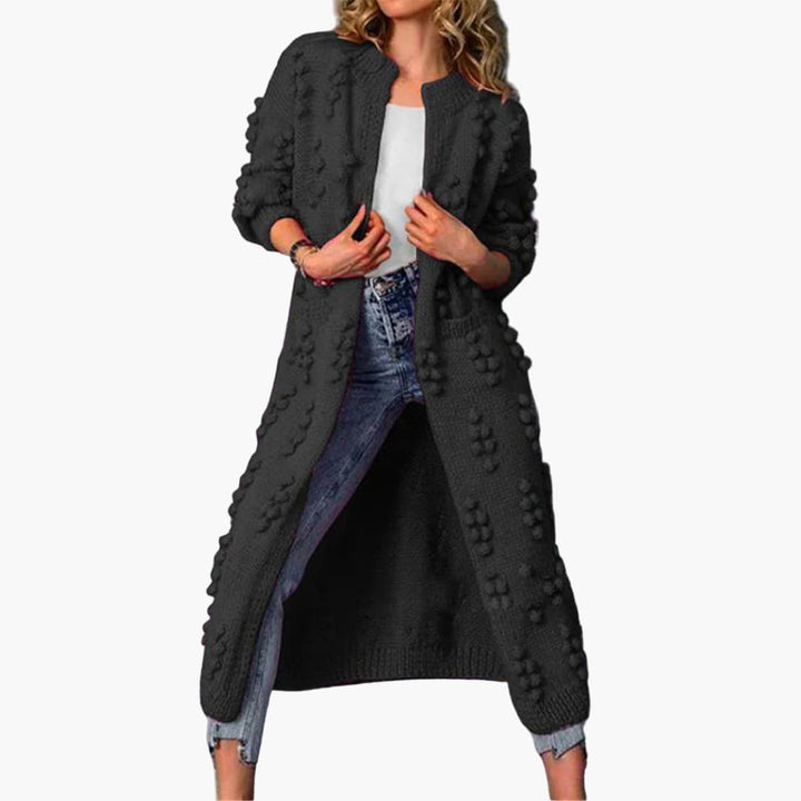 Damen Long Cardigan mit offenem Design