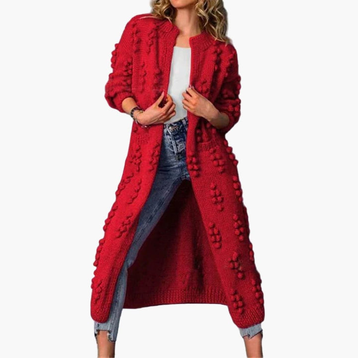 Damen Long Cardigan mit offenem Design