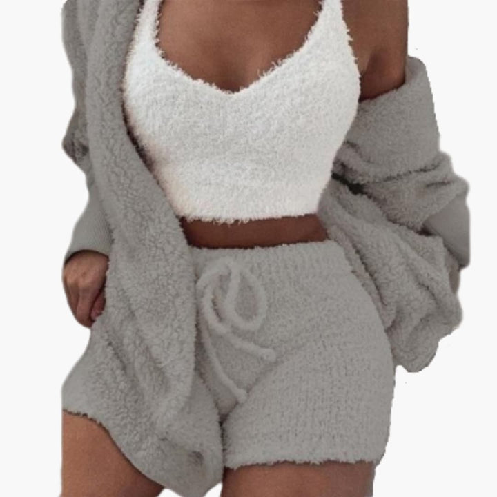 Damen Lounge Set mit Cardigan