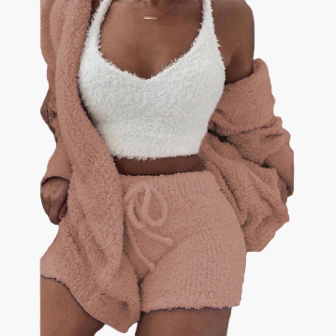 Damen Lounge Set mit Cardigan