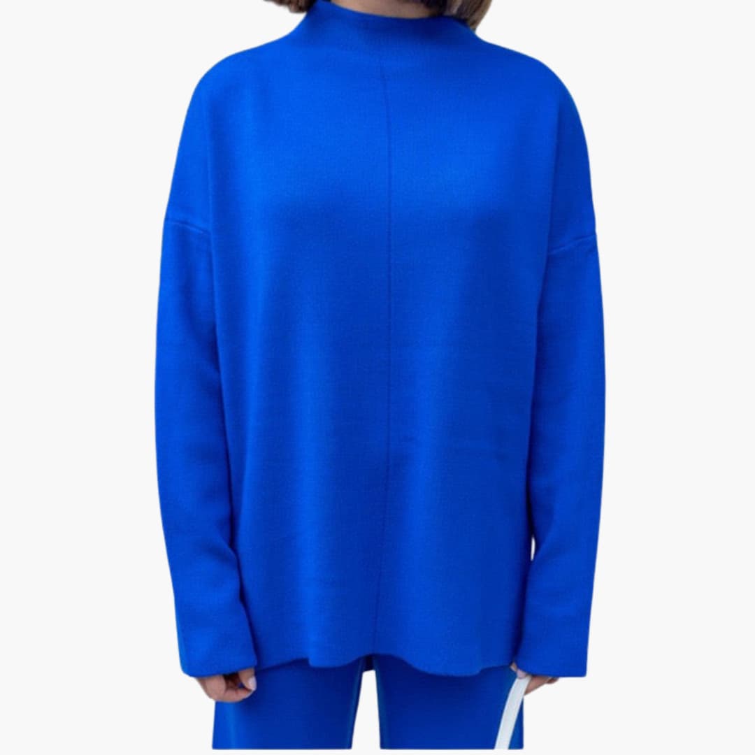 Damen Loungewear Set mit Pullover und weitem Bein Hosen