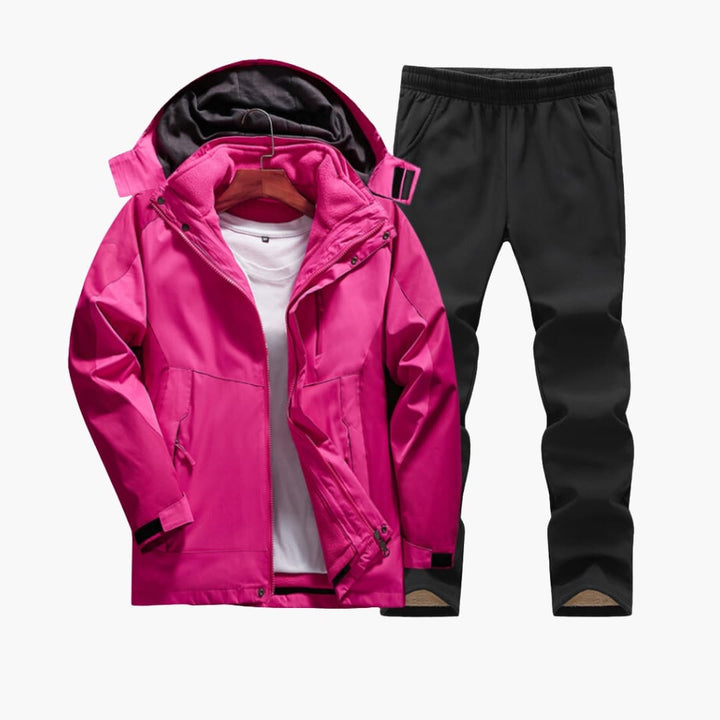 Damen Outdoor Set mit Kapuzenjacke und Hose