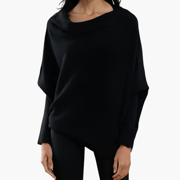 Damen Oversize Pullover mit weitem Ausschnitt